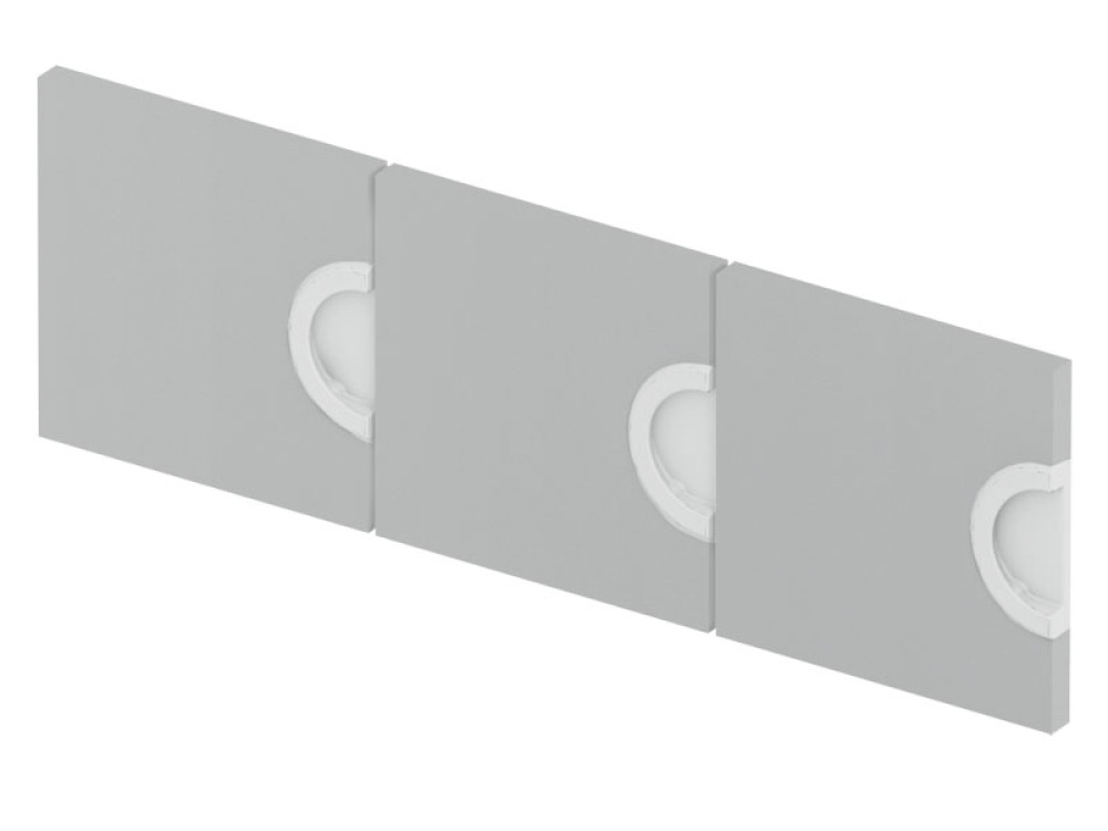 3 doors for Cubo cloakroom unit (grey)