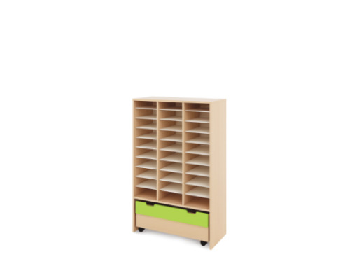 Storage Unit XL with compartments + container - Green
