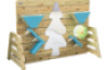 Water board with water wheel and funnels