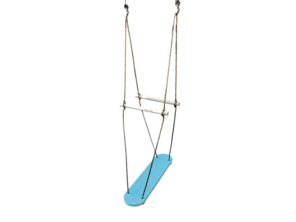 Wooden rehabilitation swing ? blue