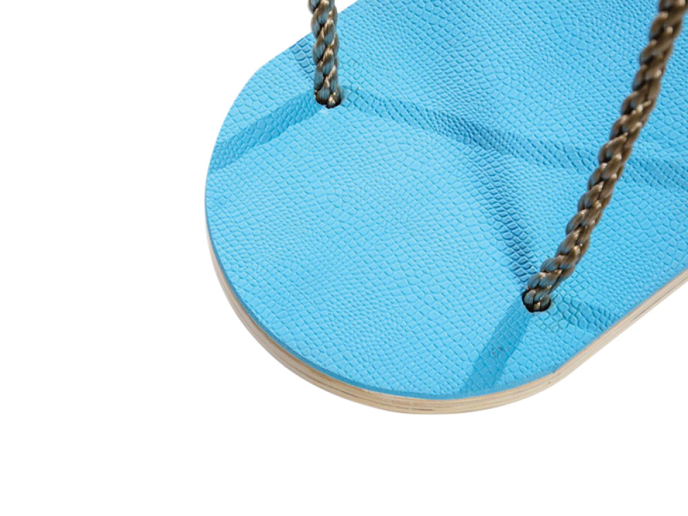 Wooden rehabilitation swing ? blue