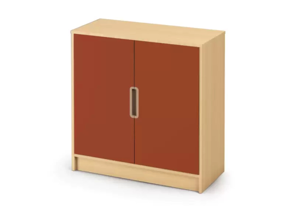 Storage Unit 92 with shelves and doors - Brick - L