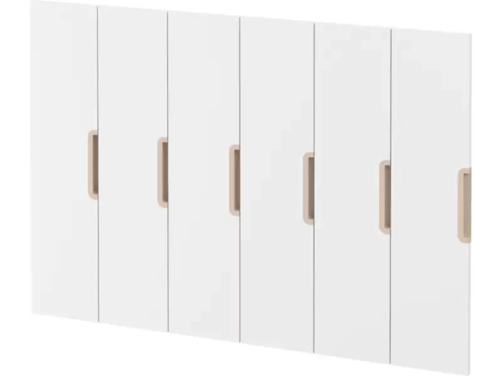 Doors with handle for cloakroom Vita 6 - White