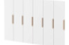 Doors with handle for cloakroom Vita 6 - White