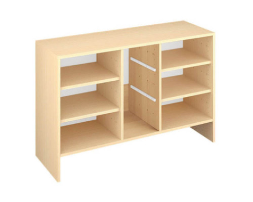 Storage Unit M with shelves for trays - Beech