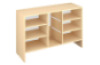 Storage Unit M with shelves for trays - Beech