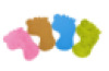 Textured Feet – Set of 8