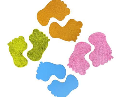 Textured Feet – Set of 8