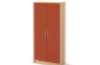 Tall wardrobe 92 with doors and lock - Brick