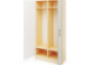 Prima. Large wardrobe, white, birch