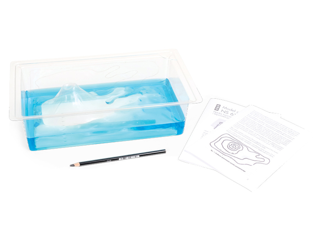 3D mountain model. Topography