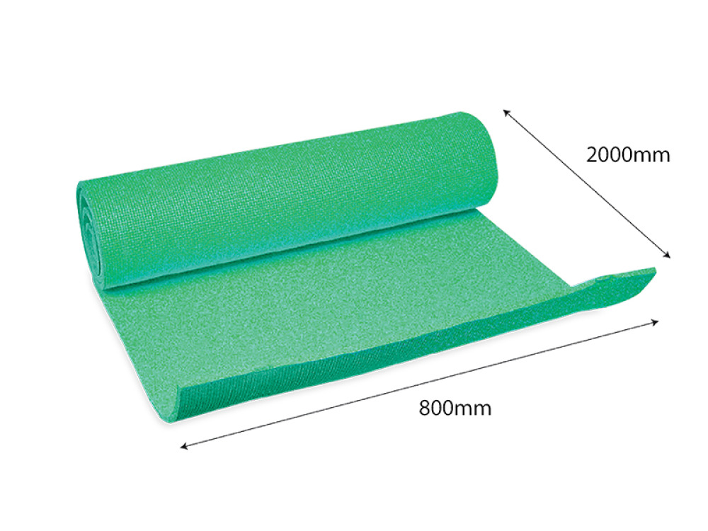Wide gymnastic mat. Green
