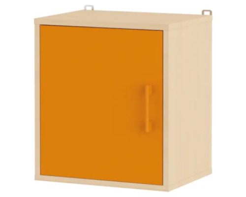 Small hanging cabinet with door with door. Orange. Fresh Collection