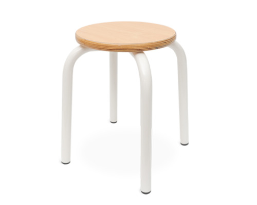 Stool on metal legs