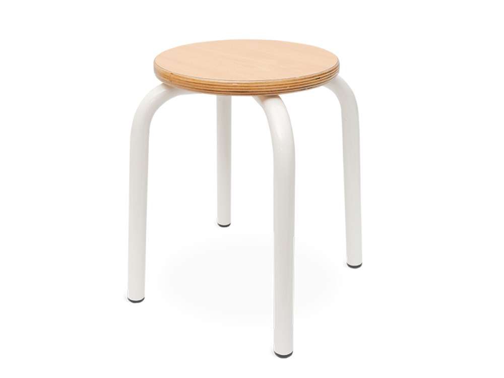 Stool on metal legs