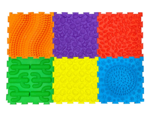 Massage Puzzle Floor Tiles – Bright Colours