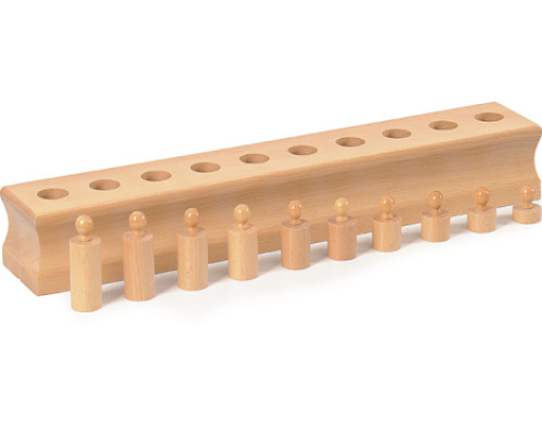 Montessori Aids. Block with cylinders 4