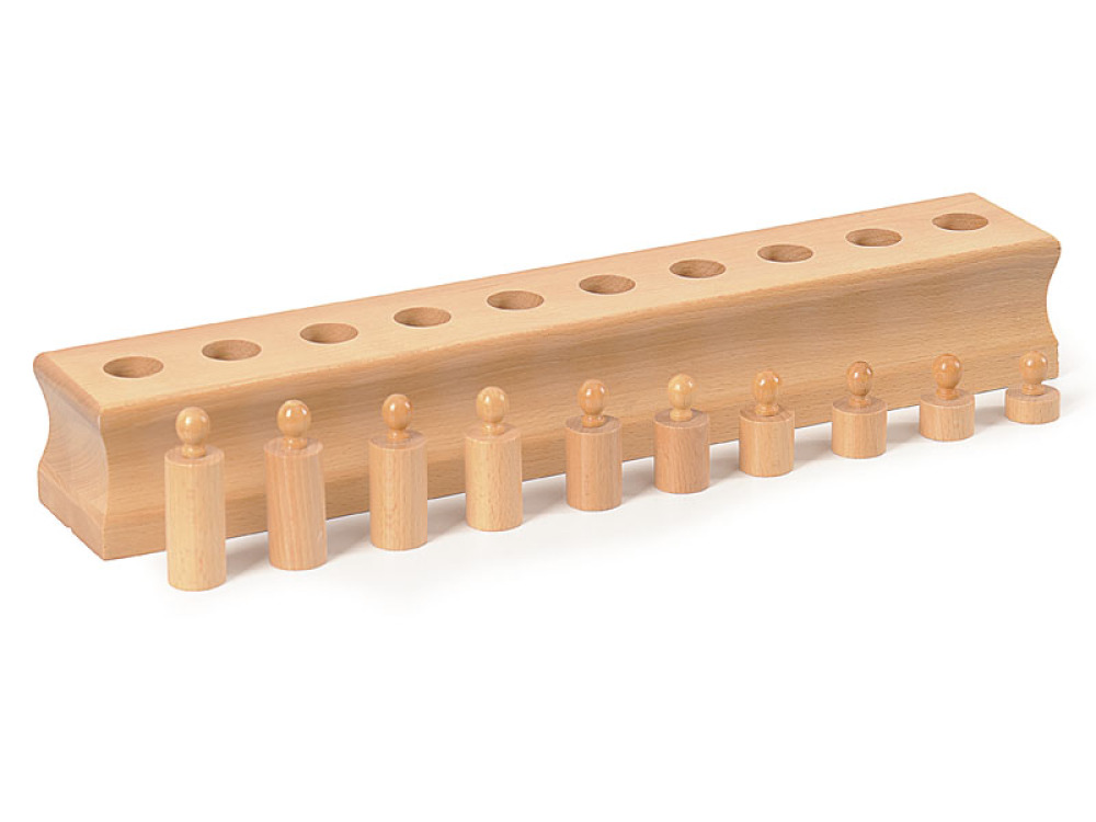 Montessori Aids. Block with cylinders 4