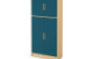 Tall Cabinet 92 with doors - Type A - Emerald blue