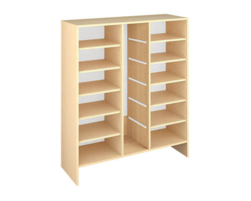 Storage Unit XL with shelves for trays - Beech