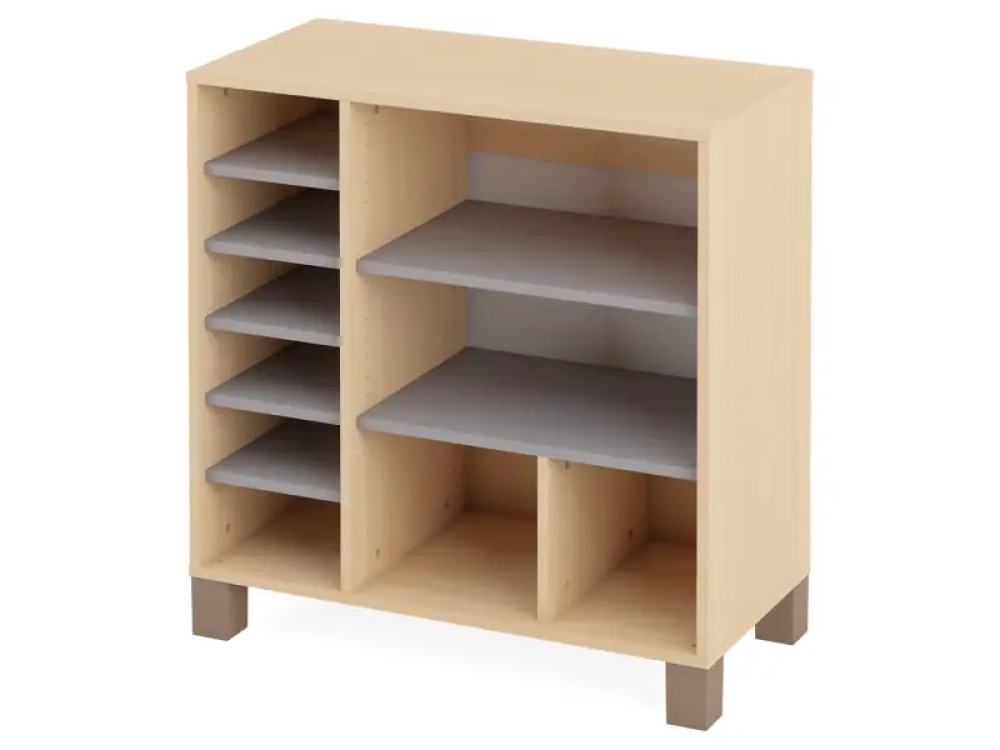 Large cabinet with shelves. Grey. Fresh Collection