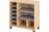 Large cabinet with shelves. Grey. Fresh Collection
