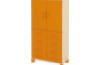 High wardrobe with drawers and doors. Orange. Fresh Collection