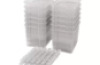 Extra large plastic containers with runners - transparent - 12