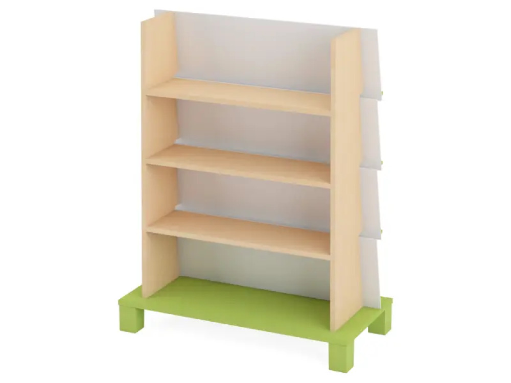 Double-sided bookcase 1. Green. Fresh Collection