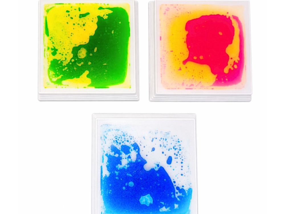 LED Liquid Floor Pod – Square Set of 3