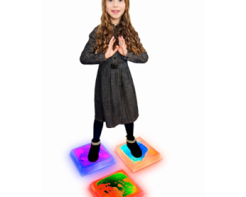 LED Liquid Floor Pod – Square Set of 3