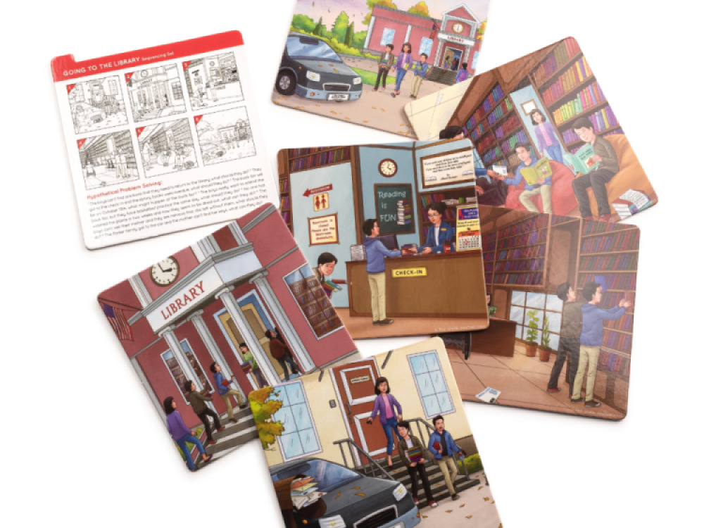 Community Helper Sequence Sequencing Cards for Speech Therapy – 12 Sets