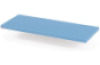 Mattress for quiet hideout with bookcase. Light blue