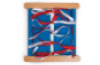 Montessori Aid. Exercise frame with ribbons