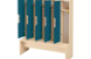 Doors with handle for cloakroom Vita 5 - Emerald blue