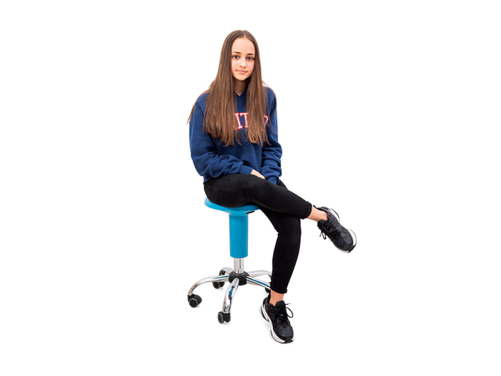 Mobile stool (blue)