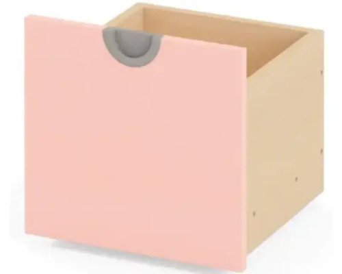 Cubo narrow rolling box. Pale pink