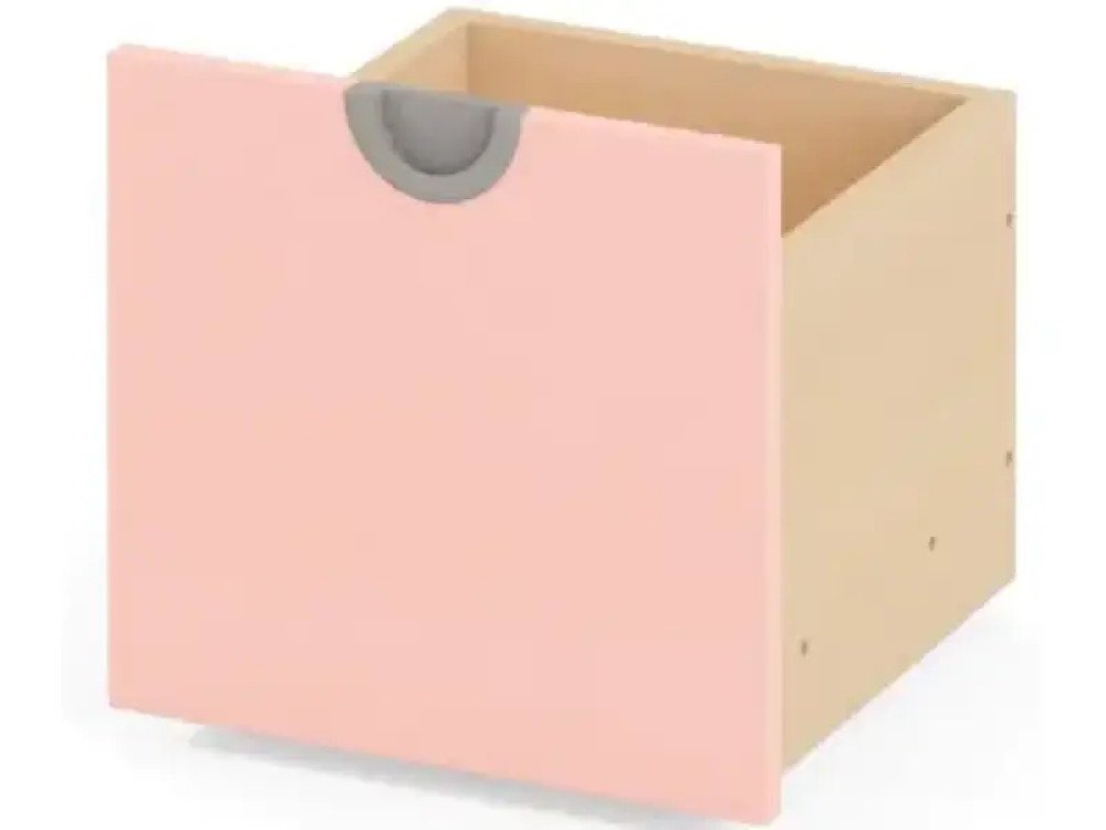 Cubo narrow rolling box. Pale pink