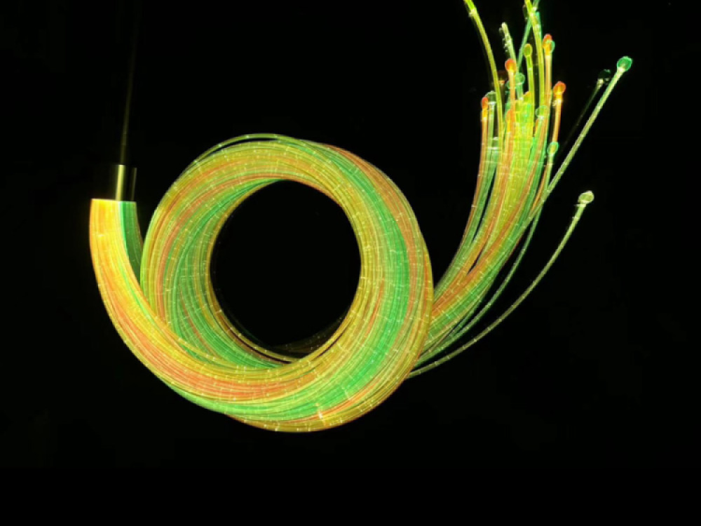 Fibre Optic Wand with  Coloured Tails