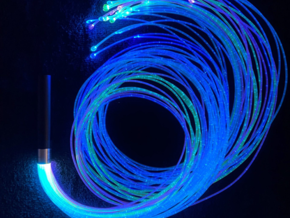Fibre Optic Wand with  Coloured Tails