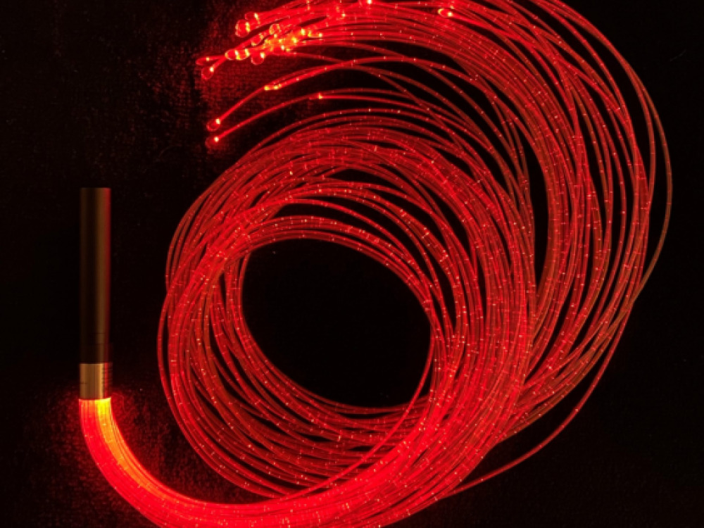 Fibre Optic Wand with  Coloured Tails