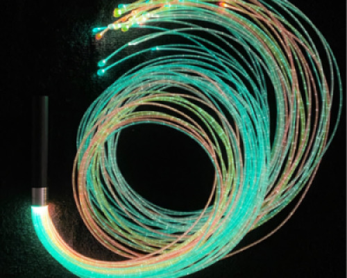 Fibre Optic Wand with  Coloured Tails