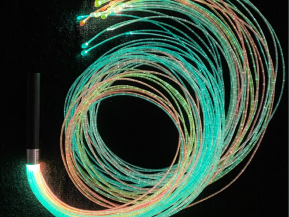 Fibre Optic Wand with  Coloured Tails