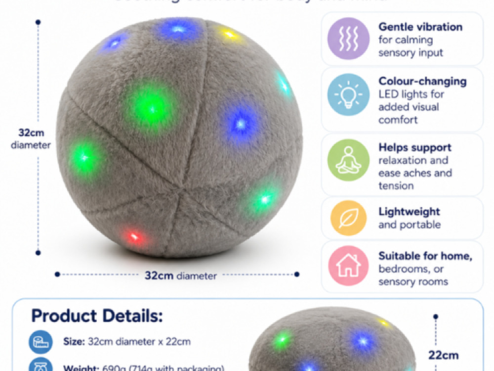 LED Massage Cushion – Grey