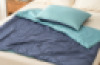 Light Weight Breathable Bamboo Fabric Weighted Blanket and Pillow Case 5kg | Grey/Green