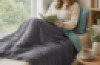 Light Weight Breathable Bamboo Fabric Weighted Blanket and Pillow Case 5kg | Grey/Green