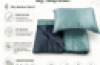 Light Weight Breathable Bamboo Fabric Weighted Blanket and Pillow Case 5kg | Grey/Green