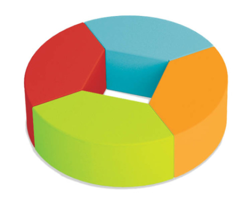 Circle. Foam seating set Snake