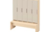 Doors with handle for cloakroom Vita 5 - Sand