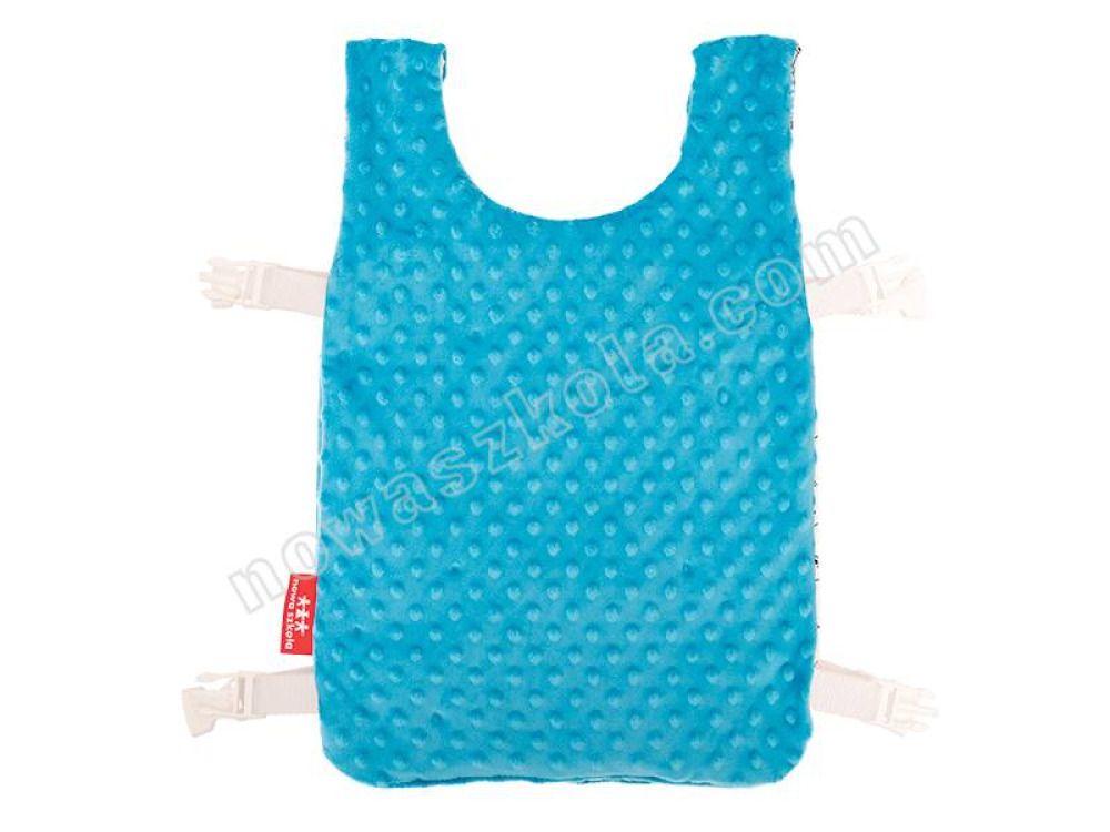 Weighted vest- size S, grey, hedgehog-patterned